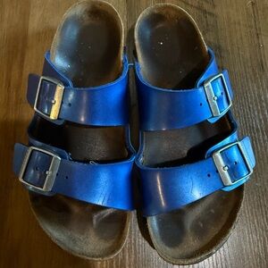 Blue Birkenstock sandals 36